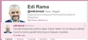 Rama twitter