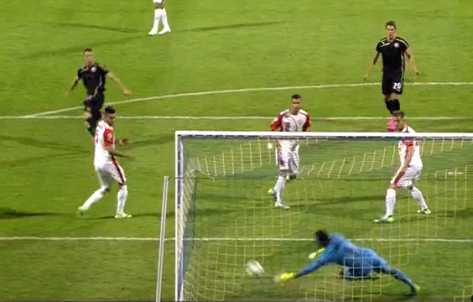 Momenti i golit te dyte nga Dinamo e Zagrebit