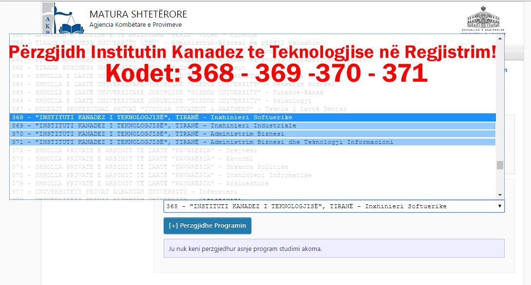 kodet e CIT