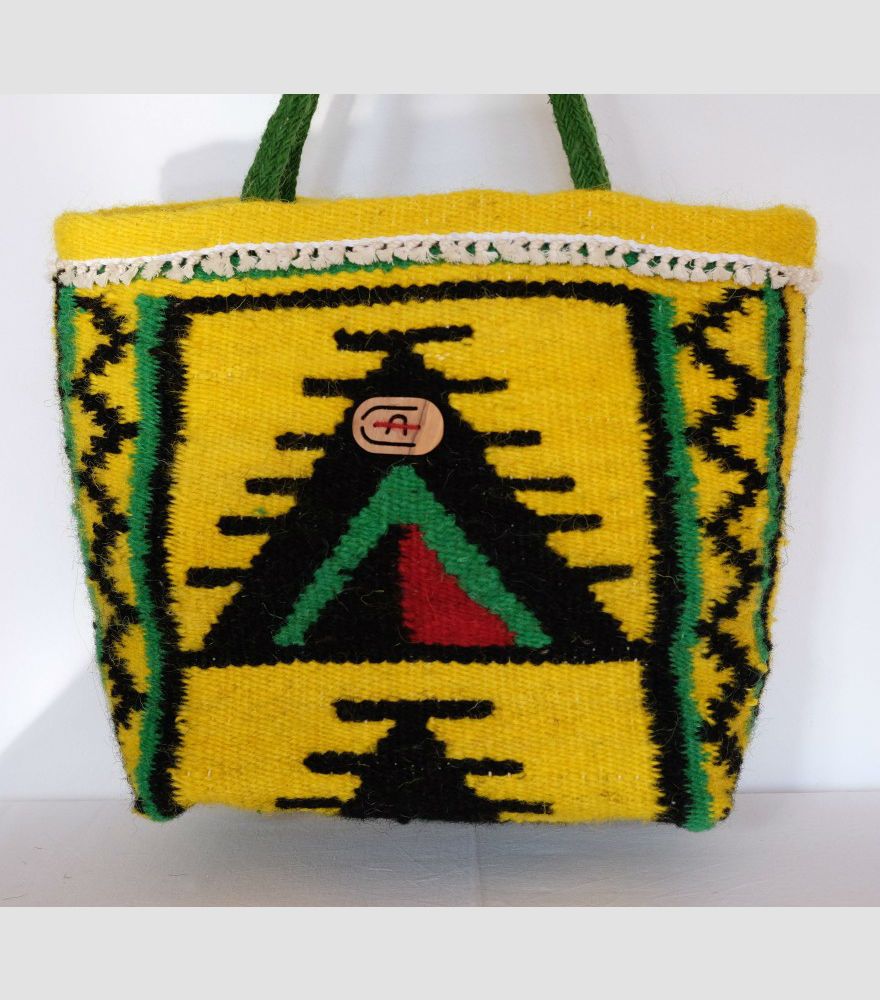 Sac LULZA (laniére verte) 40X29X16