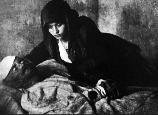 Fotografia e realizuar nga Kolë Maca, “Gjon Pali dhe e bija”, 1913