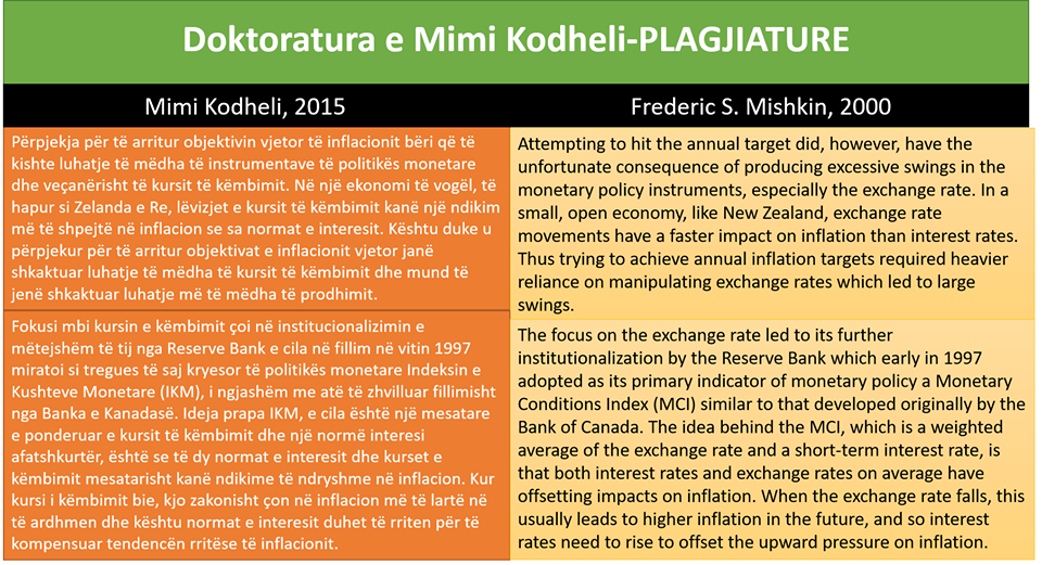 plagjiatura mimi kodheli