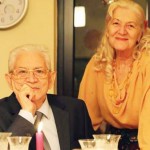Regjisori Piro
Milkani me
bashkëshorten,
Bebi Kristidhi