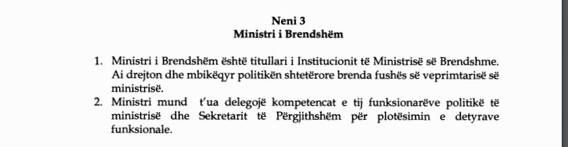 kompetencat e ministrit