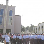 Perplasja e protestuesve dhe forcave te rendit per mbrojtjen e godines se Teatrit Kombetar (7)