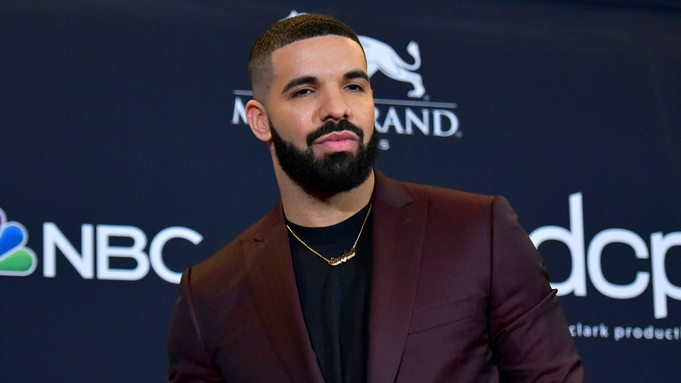 FILE - This May 1, 2019 file photo shows Drake at the Billboard Music Awards in Las Vegas. SiriusXM and Pandora, companies that merged earlier this year, announced Thursday, July 25, that they have signed a new creative partnership with the superstar rapper. (Photo by Richard Shotwell/Invision/AP, File)