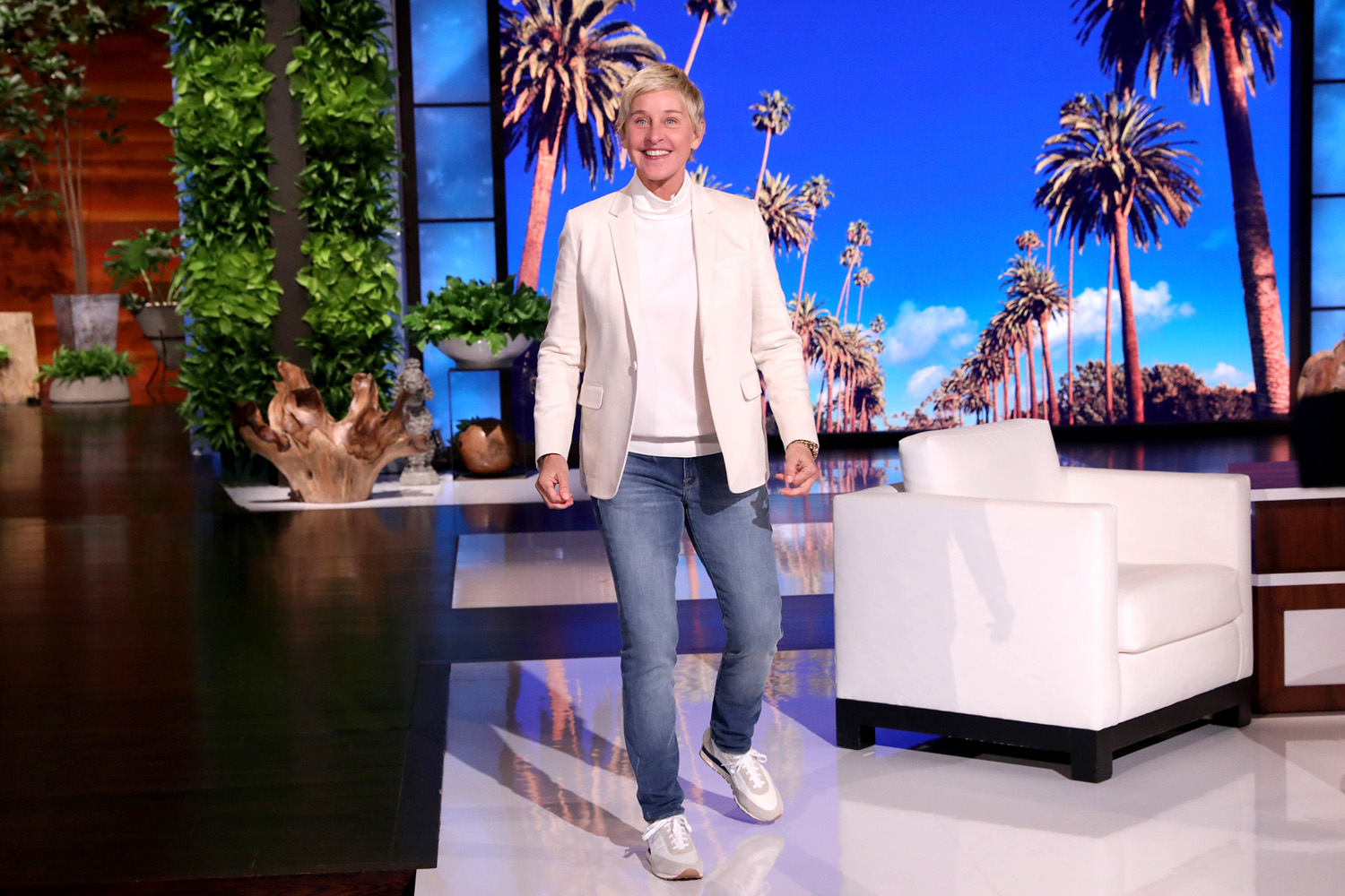 In this photo released by Warner Bros., a taping of "The Ellen DeGeneres Show" is seen at the Warner Bros. lot in Burbank, Calif. (Photo by Michael Rozman/Warner Bros.)