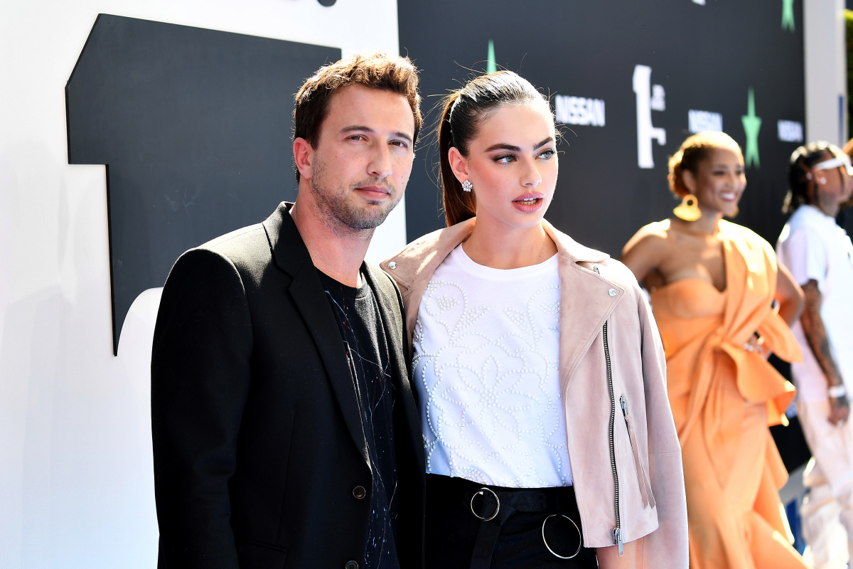 LOS ANGELES, CALIFORNIA - JUNE 23: (L-R) Brandon Korff and Yael Shelbia attend the 2019 BET Awards at Microsoft Theater on June 23, 2019 in Los Angeles, California. (Photo by Paras Griffin/Getty Images)