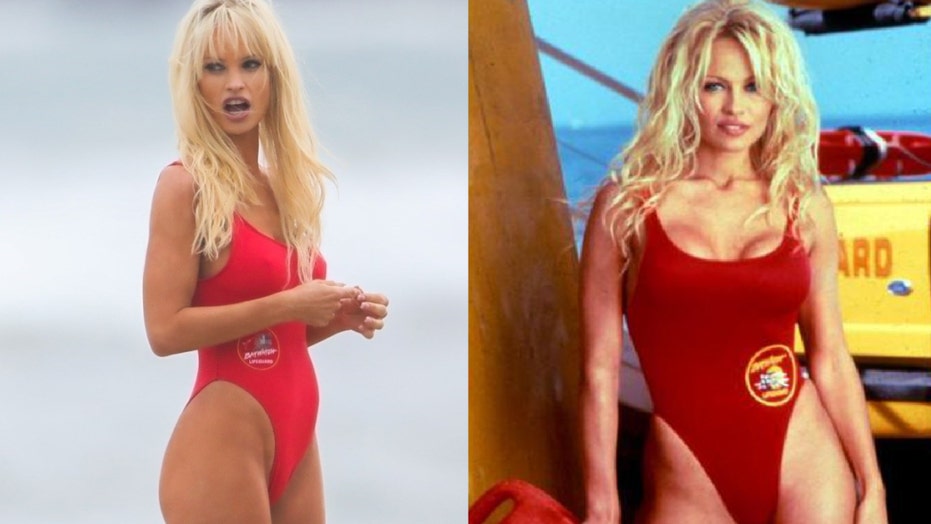 pamela anderson lily james (4)