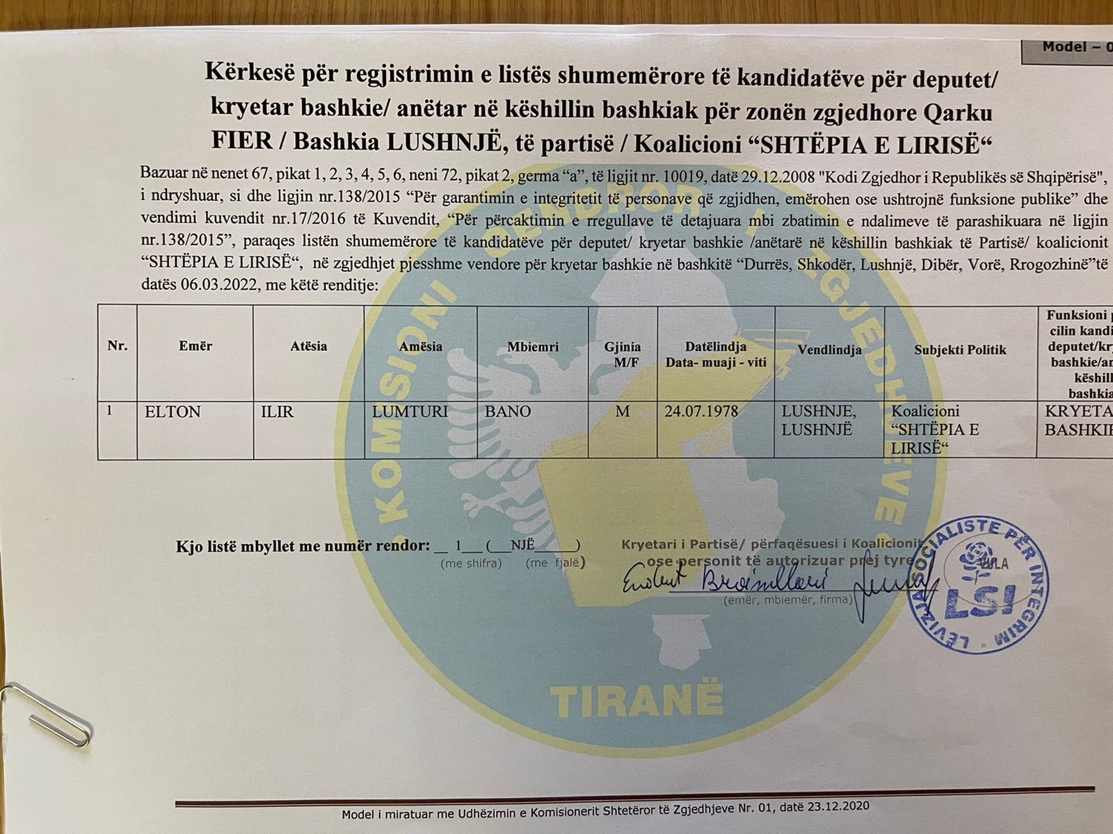 kandidatet e lsi pdk