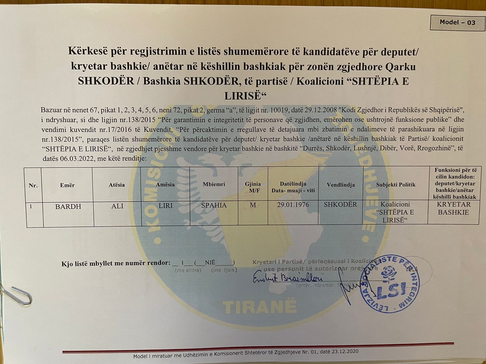 kandidatet e lsi pdk2