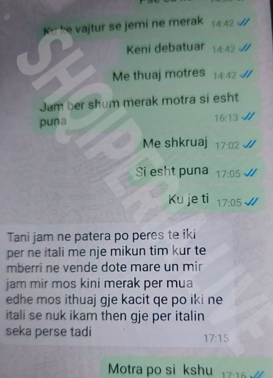 Kastriot Cenko Alba Cenko SMS 1
