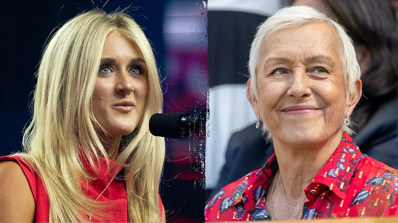 Riley Gaines dhe Martina Navratilova