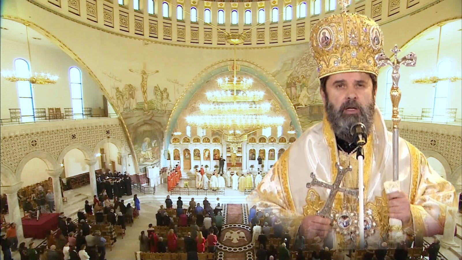Ceremoni solemne e festës së Krishtlindjeve në Katedralen Ngjallja e Krishtit. Kryepeshkopi i Tiranës Durrësit dhe gjithë Shqipërisë Forlumturia e Tij Joan celebron meshën e shenjtë hyjnor të lindjes së Krishtit. Transmetim i drejtpërdrejtë i RTSH
