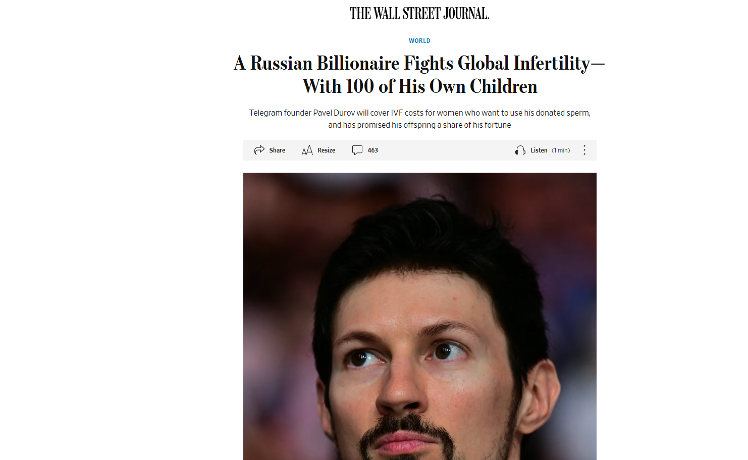 Artikulli i WSJ