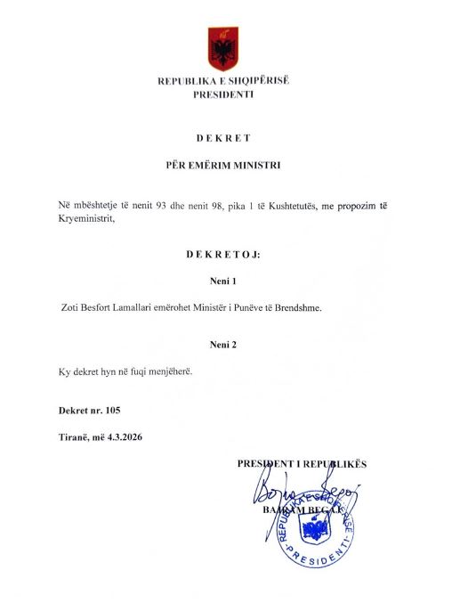 besfort lamallari dekret
