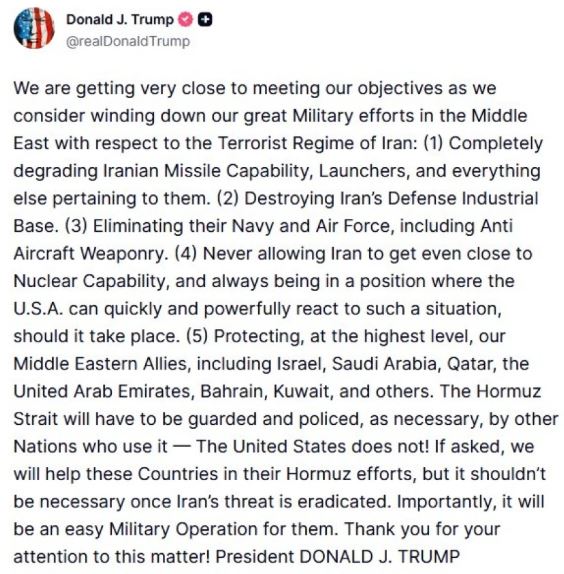 trump postimi