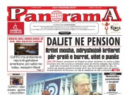 LEXO faqen e parë të Gazetës Panorama, datë 12 MAJ 2026
