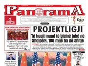LEXO faqen e parë të Gazetës Panorama, datë 15 MAJ 2026