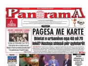 LEXO faqen e parë të Gazetës Panorama, datë 28 MAJ 2026