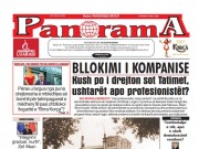 LEXO faqen e parë të Gazetës Panorama, datë 29 MAJ 2026