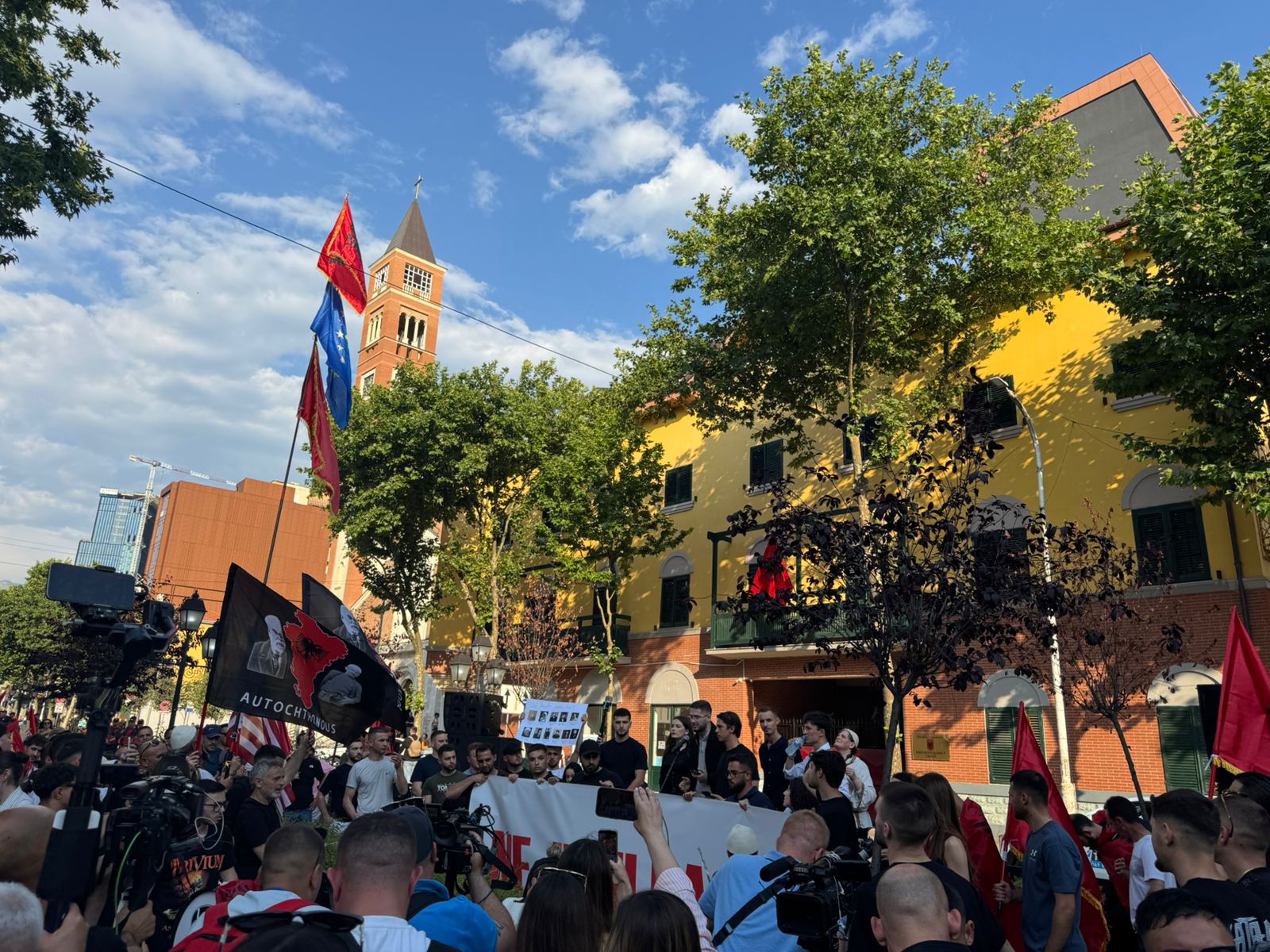 studentet tirane proteste maqedonia (1)
