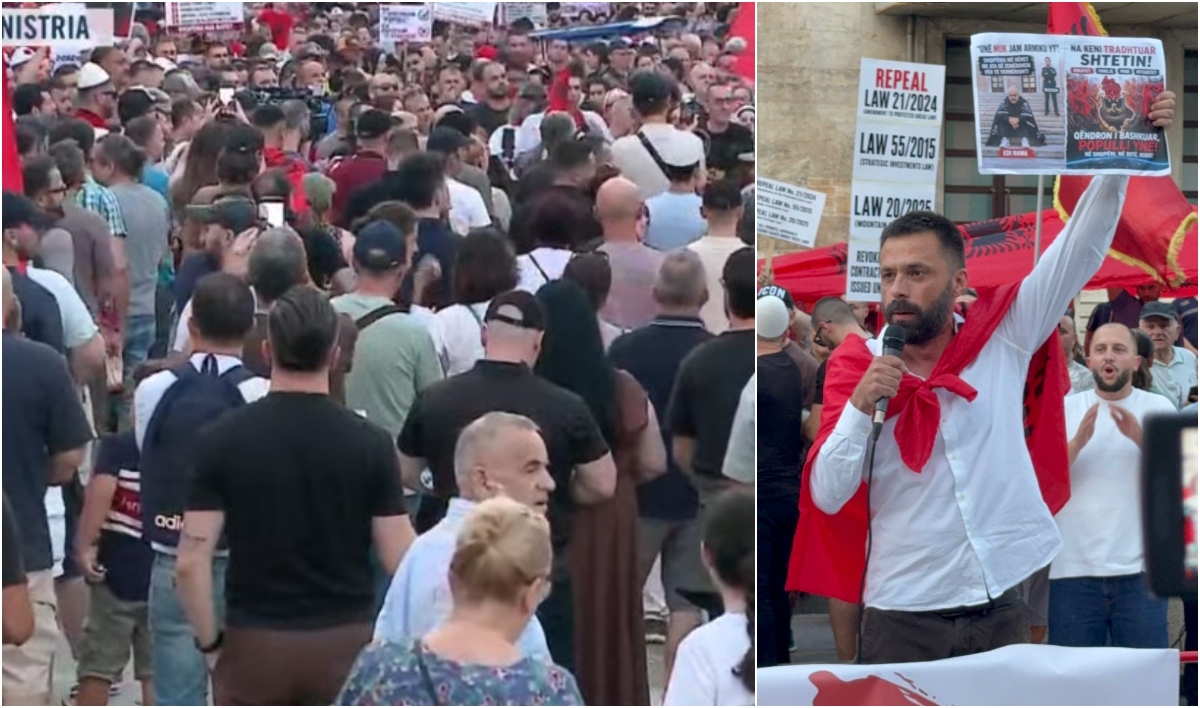 Protestuesi  Erlis Sina i përgjigjet Ramës  Unë nuk jam miku yt sepse ti je burimi i halleve të mia  Vetëm për ty dhe Taulantin partia është më e madhe   