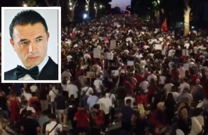 Marko Caka protesta