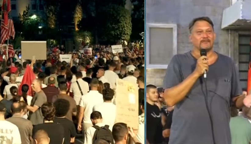  Shqipëria nuk është në shitje    Turisti gjerman i bashkohet protestës kundër Ramës  Erdha për të mbështetur luftën kundër korrupsionit