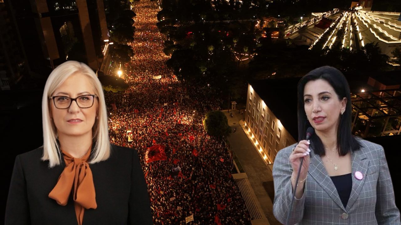 FOTOLAJM  Pas 23 ditësh protesta masive  reagojnë për here të parë deputetet socialiste Lindita Nikolla dhe Evis Kushi