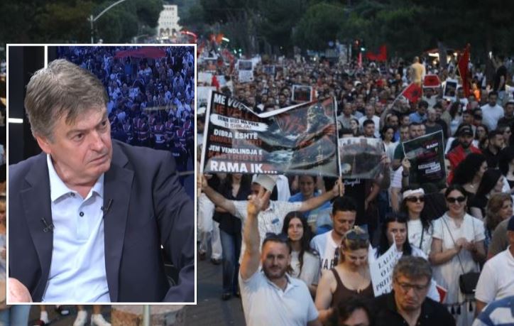  Protesta kundër sistemit politik   Ish presidenti Bamir Topi  Goditje për dyshen Rama Berisha që kanë bërë marrëveshje që nga 2008