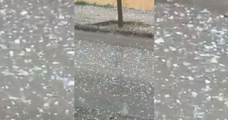  Tërbohet  moti në Delvinë  20 minuta breshër  fermerët i trembën dëmeve masive në fruti kulturë 