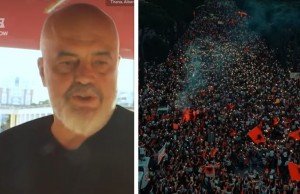 edi rama protesta