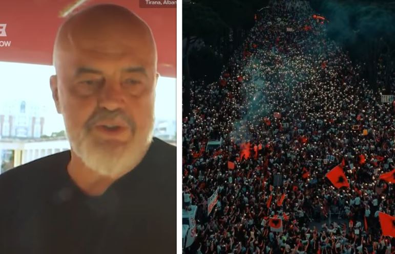 Protestat kundër qeverisë  Rama për median amerikane  Pretendimet  budallallëqe ideologjike  Mos ejani në Shqipëri për të luftuar Trumpin