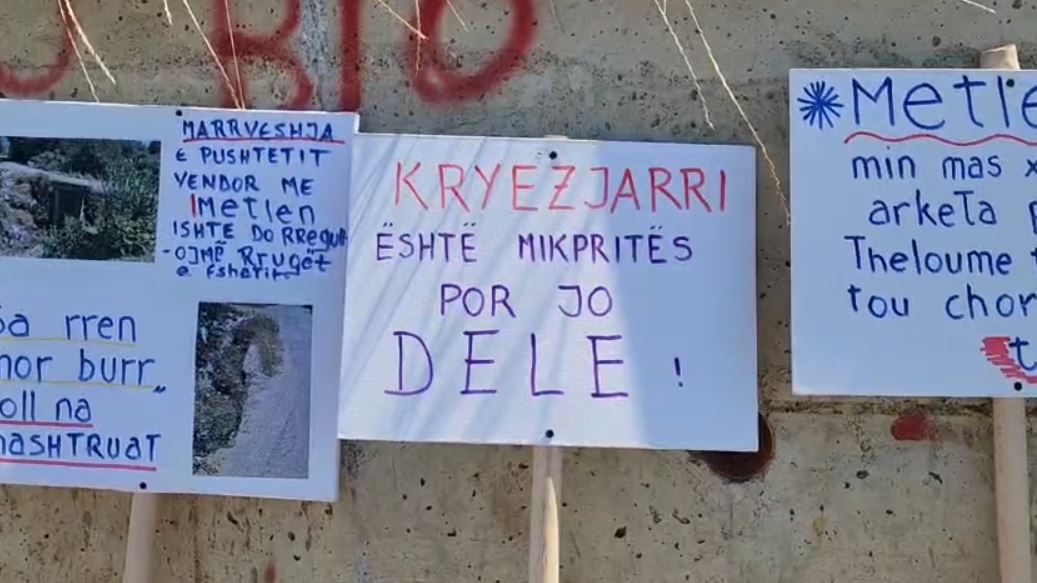 elbasan, protesta