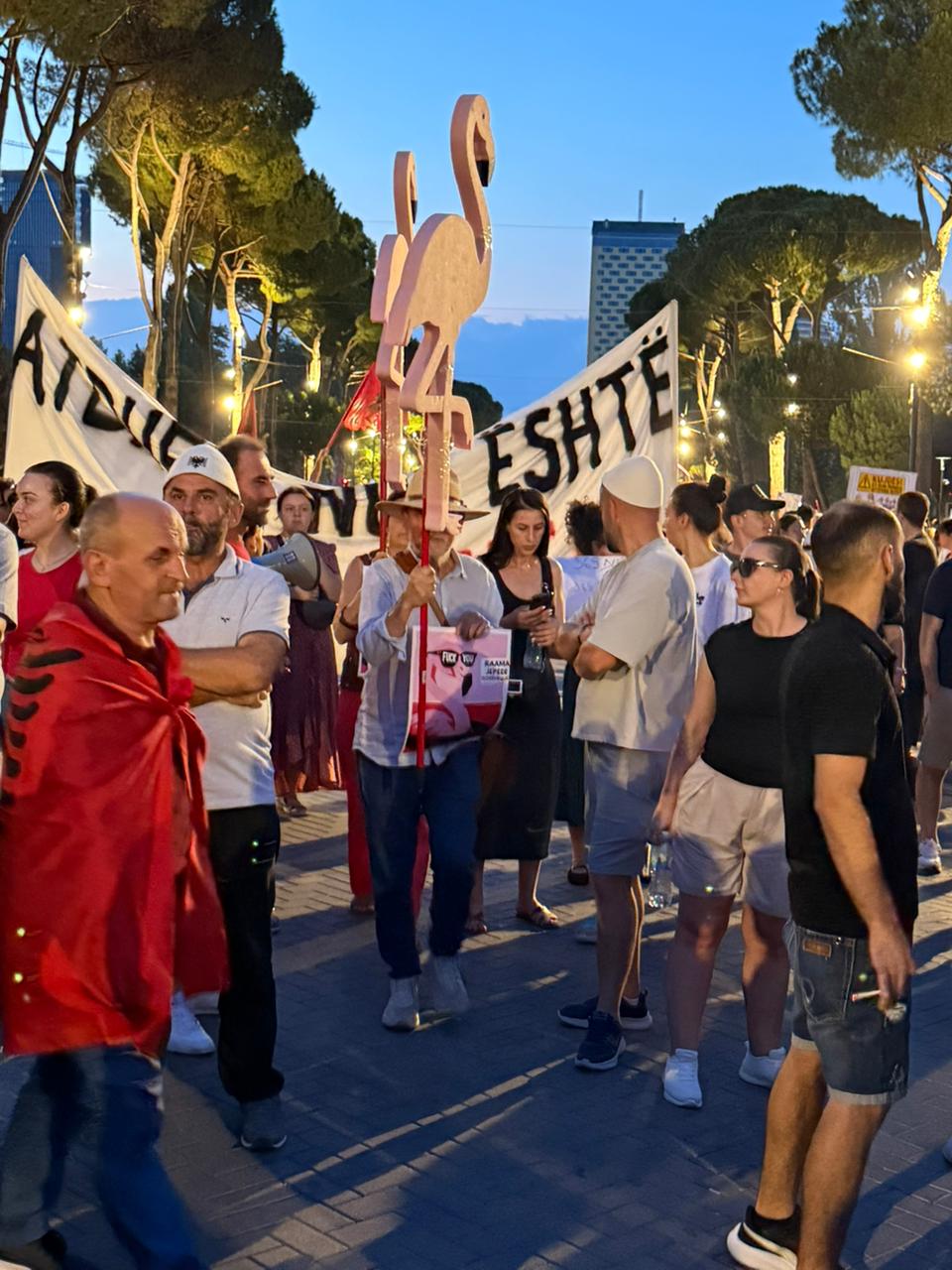 fatos lubonja pankarta protesta 24 (2)