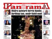 LEXO faqen e parë të Gazetës Panorama, datë 8 Qershor 2026