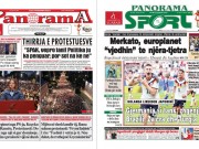Lexoni faqen e parë të gazetës “Panorama” dhe “Panorama Sport”