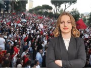 “Të vijë të këndojë ‘Rama jepe dorëheqjen’!”- PS-së i “firoi” Marjana Koçeku, protestuesi: Do bien një nga një, si gurë dominoje