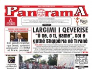 LEXO faqen e parë të Gazetës Panorama, datë 6 Qershor 2026