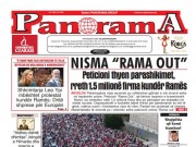 LEXO faqen e parë të Gazetës Panorama, datë 9 Qershor 2026