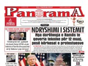 LEXO faqen e parë të Gazetës Panorama, datë 23 Qershor 2026