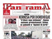 LEXO faqen e parë të Gazetës Panorama, datë 4 Qershor 2026