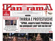 LEXO faqen e parë të Gazetës Panorama, datë 15 Qershor 2026