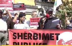 protesta e sindikatave