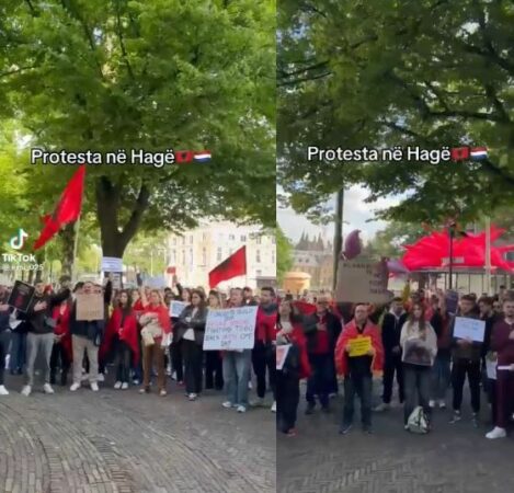  Rama ik   Shqiptarët në Holandë ngrihen në protestë  thirrje për dorëheqjen e kryeministrit