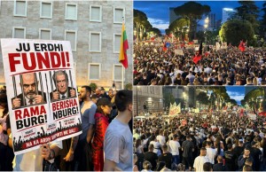 protesta per zvernecin tirane