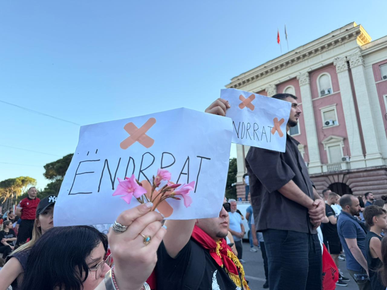 FOTOLAJM/ Pankartat më pikante në protestë: Edo të pret Likj