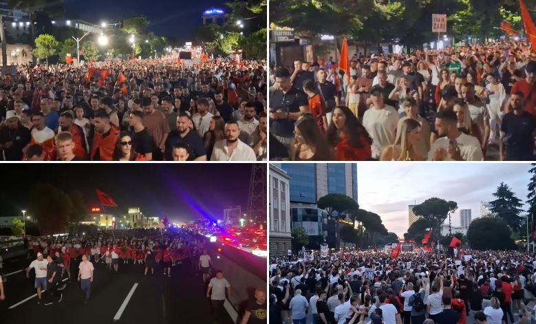 Sot protesta e 16 të  mijëra qytetarë kërkojnë largimin e kryeministrit  Rama jep dorëheqjen