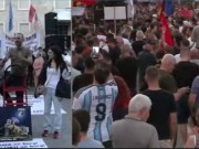 VIDEO/ “Rama në burg, Belinda në burg”- Protestuesit mesazh kryeministrit: Nuk dorëzohemi, jemi shumë afër fitores
